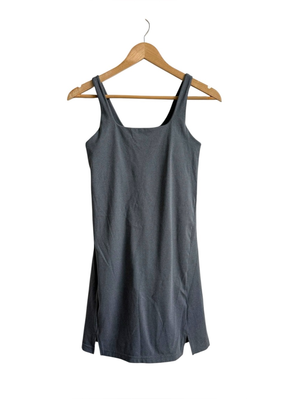 Natural Reflections Women's Active Dress Built In Bra Shorts Gray Size XS